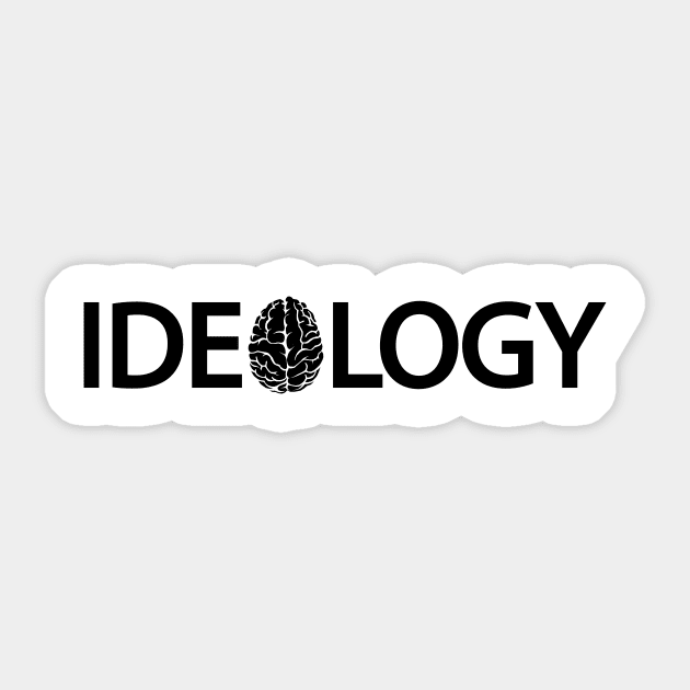 Ideology typographic logo Sticker by Geometric Designs